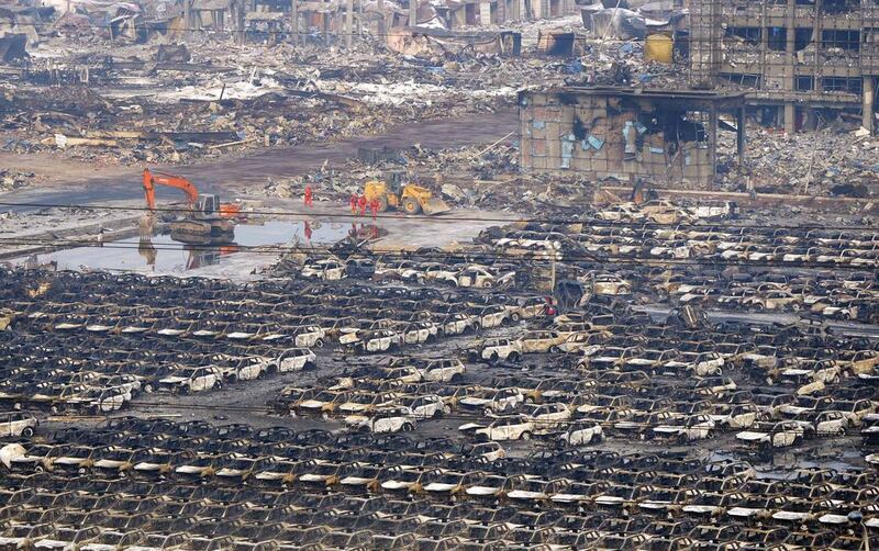The death toll from two massive explosions that tore through an industrial area in the northeastern Chinese port of Tianjin has risen to 104. Reuters