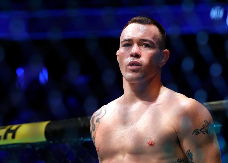 LAS VEGAS, NEVADA - DECEMBER 14: Colby Covington prepares for his fight against UFC welterweight champion Kamaru Usman during UFC 245 at T-Mobile Arena on December 14, 2019 in Las Vegas, Nevada. Usman retained his title with a fifth-round TKO.   Steve Marcus/Getty Images/AFP