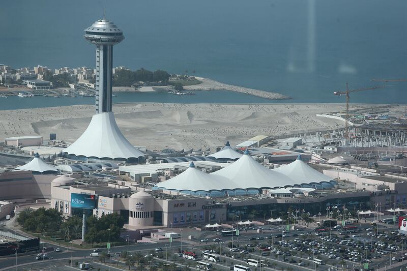 February 17, 2014 (Abu Dhabi) A view of Marina Mall from the St. Regis Hotel Abu Dhabi February 17, 2014. (Sammy Dallal / The National)