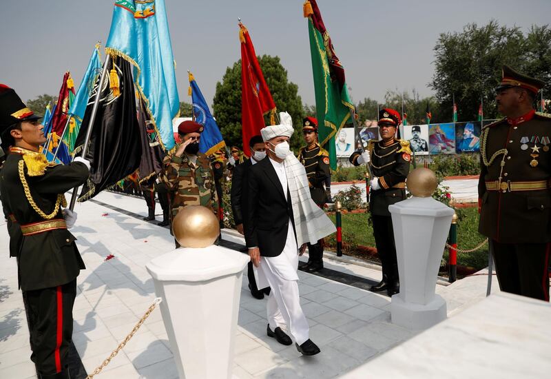 Afghanistan's President Ashraf Ghani attends Afghan Independence Day celebrations in Kabul, Afghanistan. Reuters