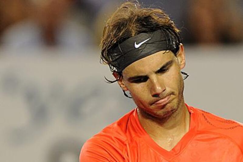 Rafael Nadal was suffering from an injury in his quarter-final match against David Ferrer.