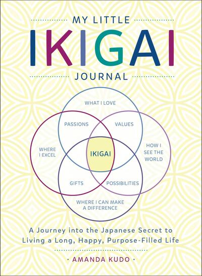 MY LITTLE IKIGAI JOURNAL: A JOURNEY INTO THE JAPANESE SECRET TO LIVING A LONG, HAPPY, PURPOSE-FILLED LIFE by Amanda Kudo. Courtesy Panmacmillan