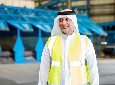 Sharjah, United Arab Emirates: Khaled Al Huraimel, Group Chief Executive officer giving the tour of the facilities at Bee'ah Waste Management.  Ruel Pableo for The National for Anna Zacharias story