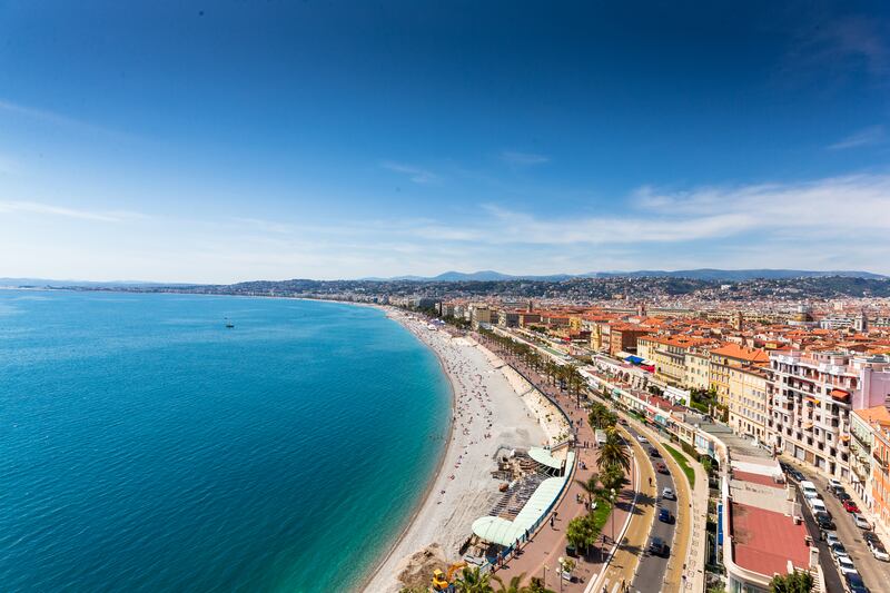 The seven-kilometre Promenade des Anglais is a must-visit. Photo: Nice Tourism
