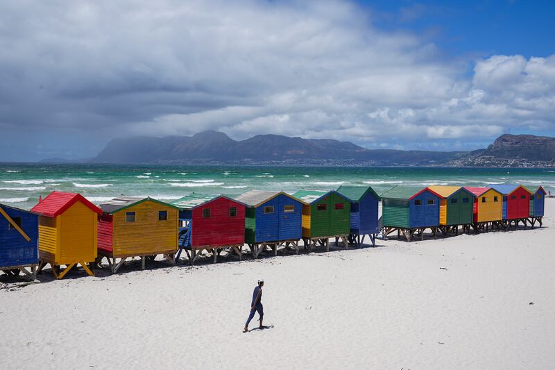 Muizenberg beach in Cape Town, South Africa.  EPA