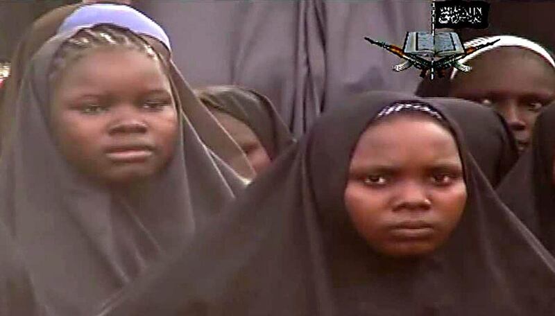 The video showed the girls wearing the full-length hijab and praying in an undisclosed rural location. AFP Photo