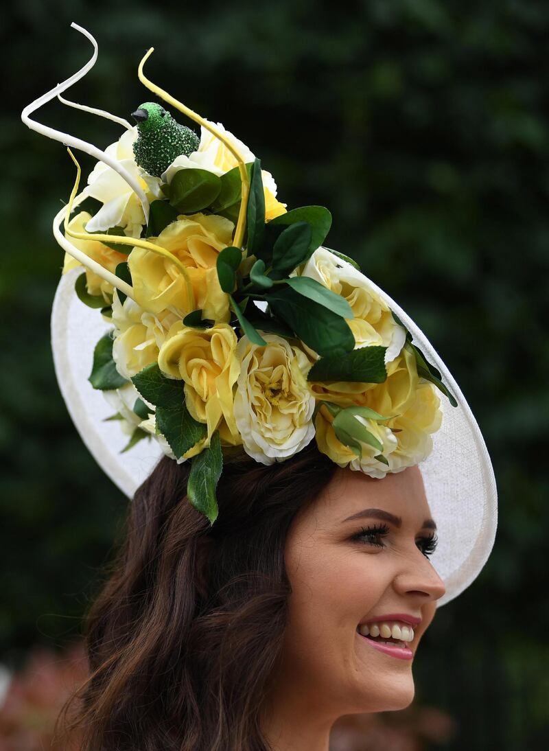 This bouquet of yellow flowers even has a little green bird nesting at the top.   EPA