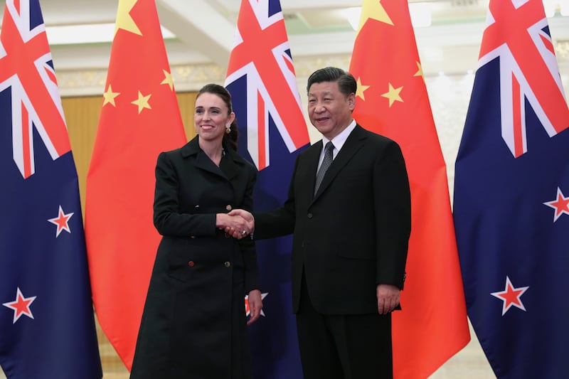 She meets Chinese President Xi Jinping in 2019, in Beijing. Getty