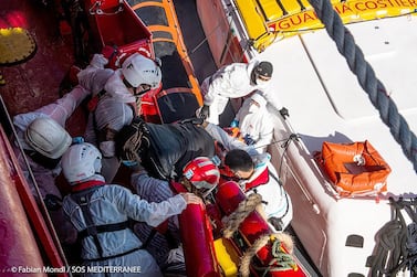More than 370 people were rescued in two days. Courtesy SOS Mediterranee
