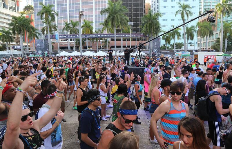 MIAMI, FL - MARCH 18: Guests attend Ultra Music Festival 2016 on March 18, 2016 in Miami, Florida.   Aaron Davidson/Getty Images/AFP