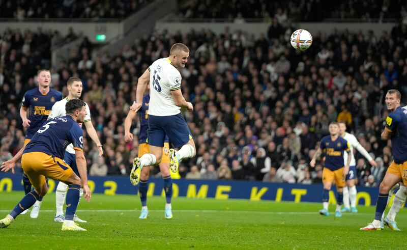 Eric Dier – 5. There were some misjudged loose balls from the centre-back, but Dier’s experience came in handy, most notably in the second half sliding in to clear Joelinton’s run after Sanchez was dispossessed. AP Photo