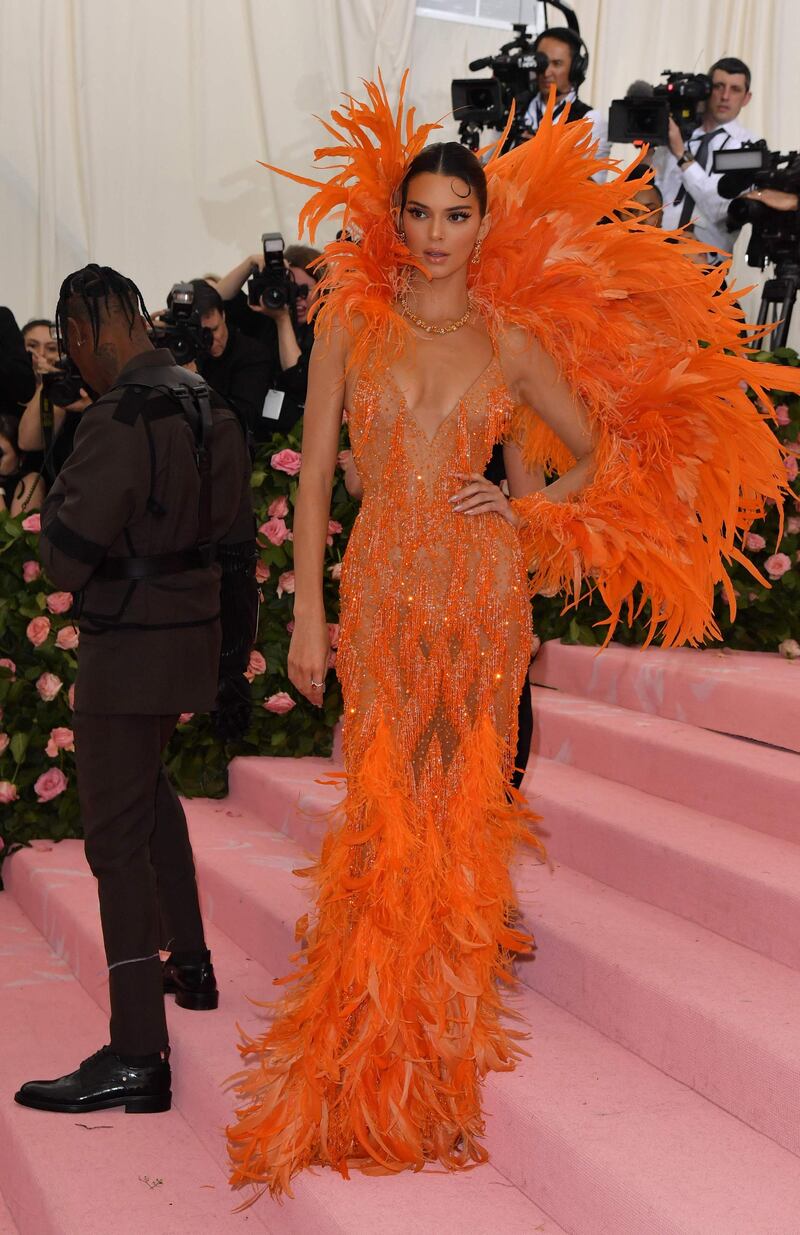 Model Kendall Jenner arrives at the 2019 Met Gala in New York on May 6. AFP