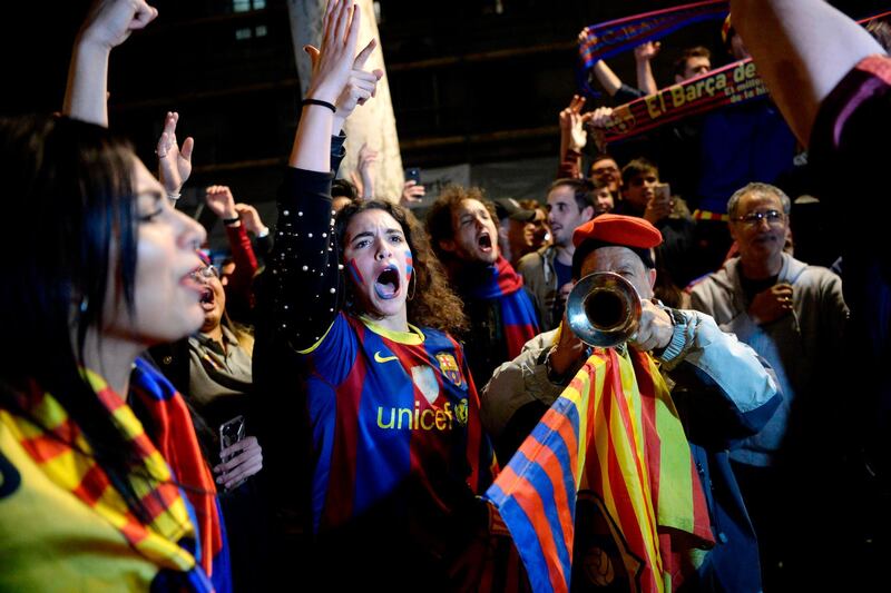 Barcelona remain eight league victories behind Real Madrid, who have notched up 33 in the 87 years of the Spanish championship. AFP/Josep LAGO