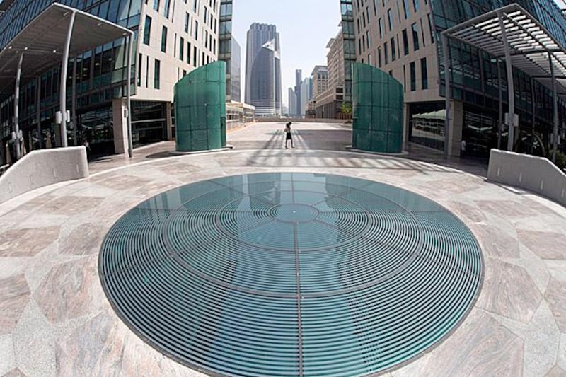Dubai, United Arab Emirates, Jun 13, 2012 -  The Dubai International Financial Centre, DIFC. ( Jaime Puebla / The National Newspaper ) Do not use until after Ramadan 2012. Photos for a double-page spread in Business during the summer.