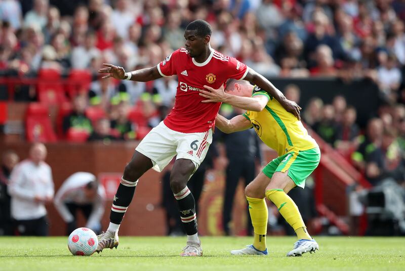 =7) Paul Pogba (Manchester United) Nine assists in 20 games. Getty