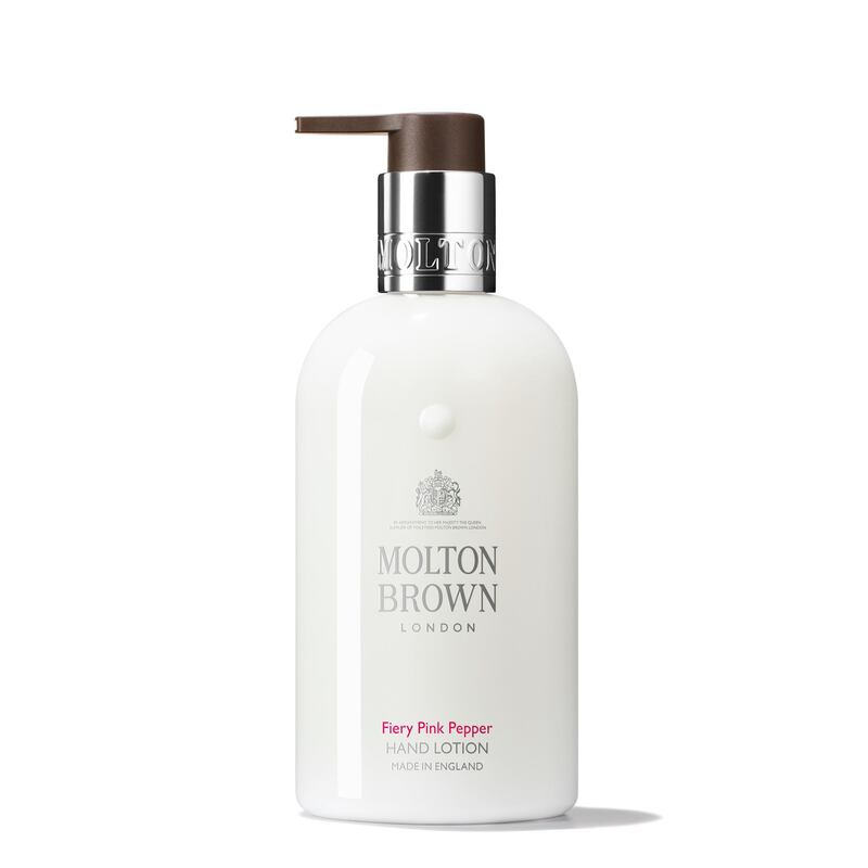 Molton Brown, Fiery Pink Pepper Hand lotion AED140