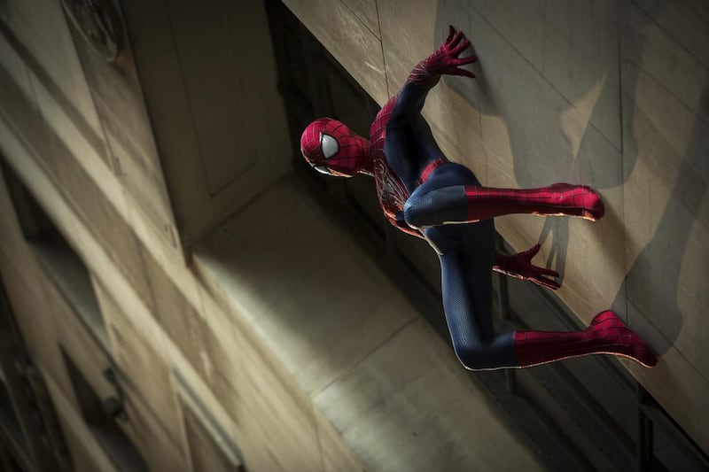 Andrew Garfield in The Amazing Spider-Man 2.