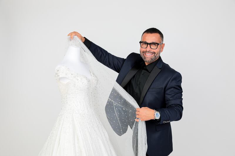 Lebanese stylist Khalil Zein, host of TV show Say Yes to the Dress Arabia, does not always say what his clients want to hear. Photo: Warner Bros Discovery