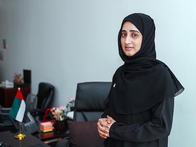 Abu Dhabi, U.A.E., June 27, 2018.  Shamma  Al Dhaheri is the only Emirati and one of two women on the board of a newly announced Fatwa Council. She is also one of the first Emirtais to be granted a scholarship to study religious studies in Morocco.
Victor Besa / The National
Section:  NA
Reporter:  Shareena Al Nuwais