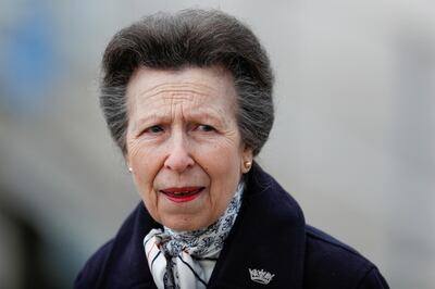 Britain's Princess Anne looks on at the Royal Victoria Yacht Club, after Prince Philip, husband of Queen Elizabeth, died at the age of 99, in Fishbourne on the Isle of Wight, Britain April 14, 2021. REUTERS/Peter Nicholls