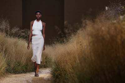 A look by Nadege Vanhee-Cybulski for the Hermes spring/summer 2024 collection. Reuters