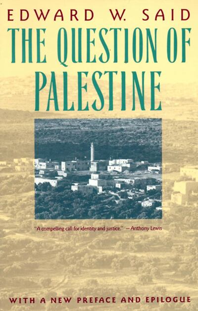 The Question of Palestine by Edward Said. Photo: Vintage 
