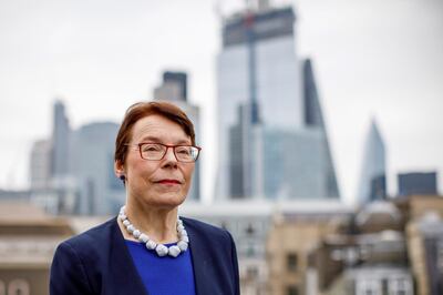 City of London Corporation's Chair of the Policy and Resources Committee, Catherine McGuinness, poses for a photograph following an interview at the Guildhall in the City of London on January 7, 2019. - Britain must avoid a no-deal Brexit, a senior City of London official urged Monday, warning that a chaotic departure could cost up to 12,000 financial jobs and spark markets chaos. (Photo by Tolga AKMEN / AFP)