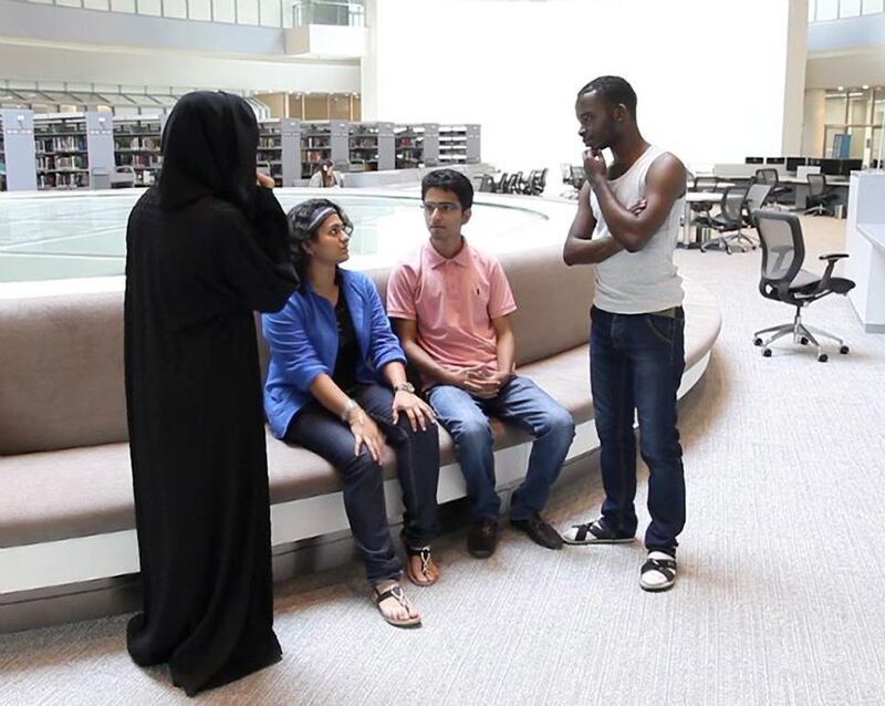 Rodger Iradukunda feels privileged to be starting life as a student at NYU Abu Dhabi after being educated in Zambia, where he lived as a refugee after fleeing the Rwandan genocide of 1994. Deepthi Unnikrishnan / The National 
