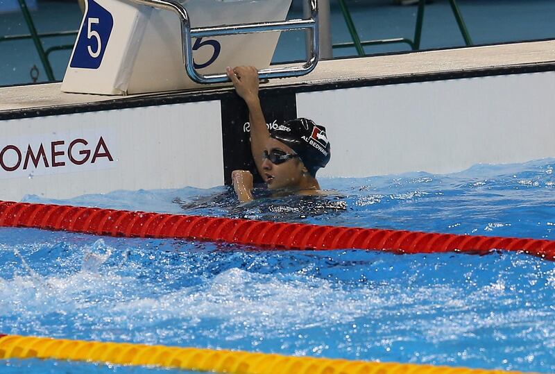 Four years ago, Nada Al Bedwawi made history as the UAE’s first female swimmer to participate in an Olympic Games. Photo credit is: Hassan Al Raisi.