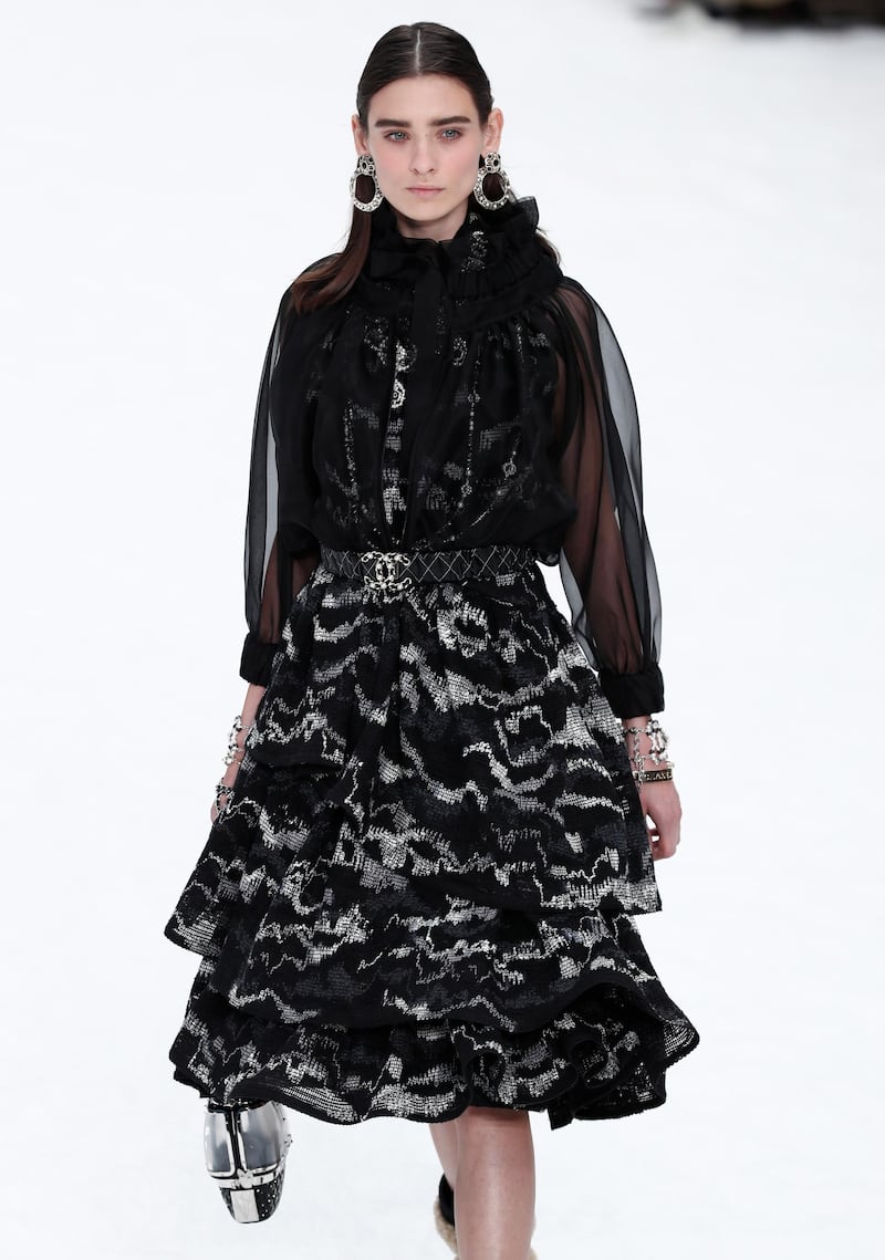 Karl Lagerfeld's last collection for Chanel Fall/Winter 2019/20 women's collection at Paris Fashion Week. Photo: EPA