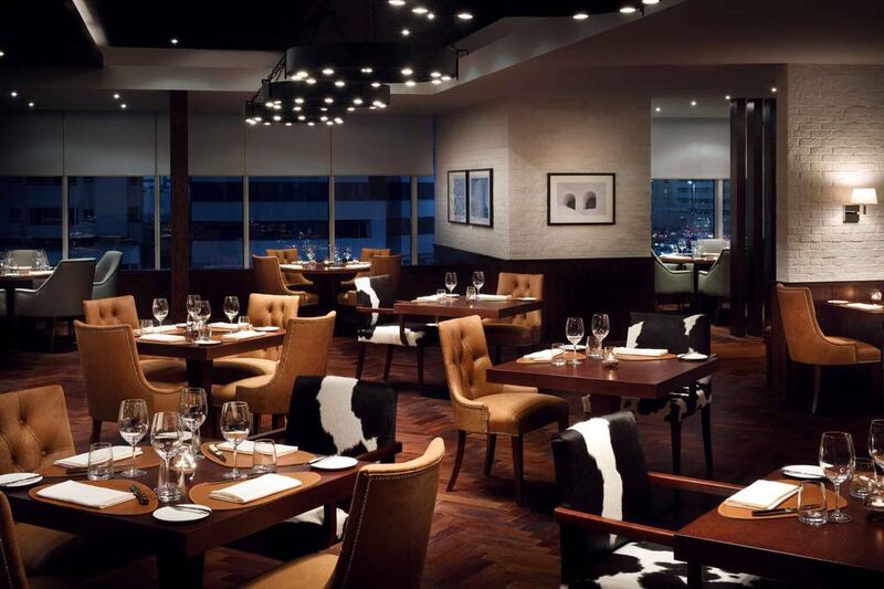 The JW Steakhouse at Marriott Hotel Downtown, Abu Dhabi. Courtesy Marriott Hotel Downtown Abu Dhabi 