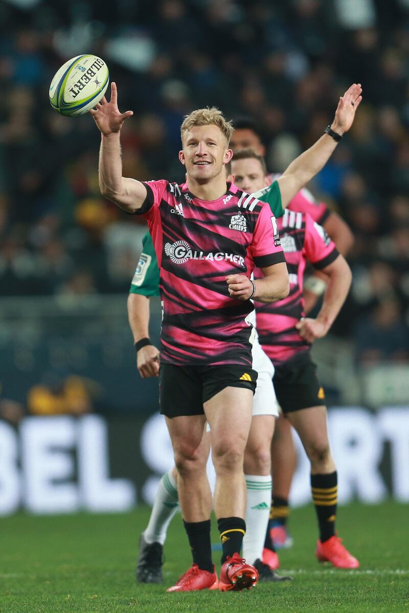 Damian McKenzie of the Chiefs at the Forsyth Barr Stadium in Dunedin. Getty