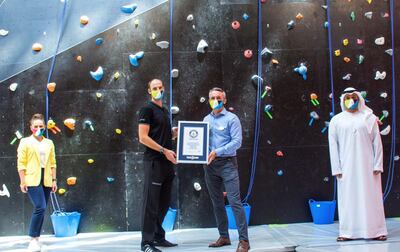 Clymb Abu Dhabi is officially recognised by Guinness World Record. Courtesy Clymb Abu Dhabi