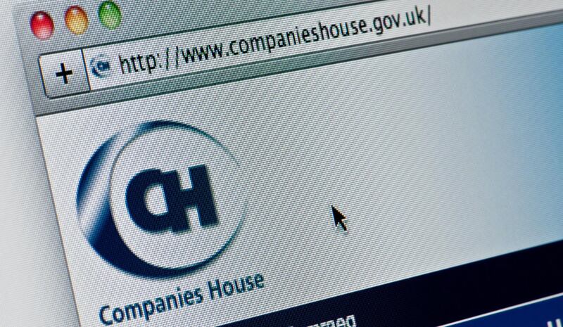 C8407H Close up of the Companies House logo as seen on its website. (Editorial use only: ��print, TV, e-book and editorial website).