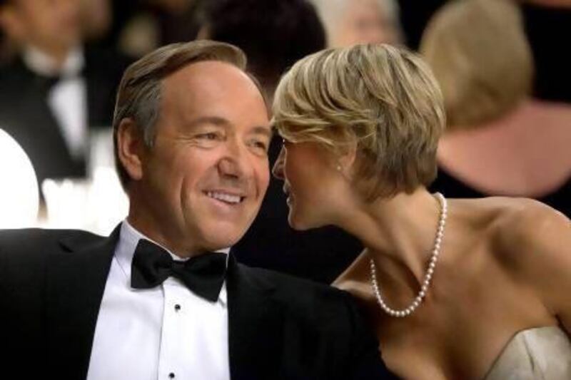 Kevin Spacey and Robin Wright in House of Cards. Credit Netflix