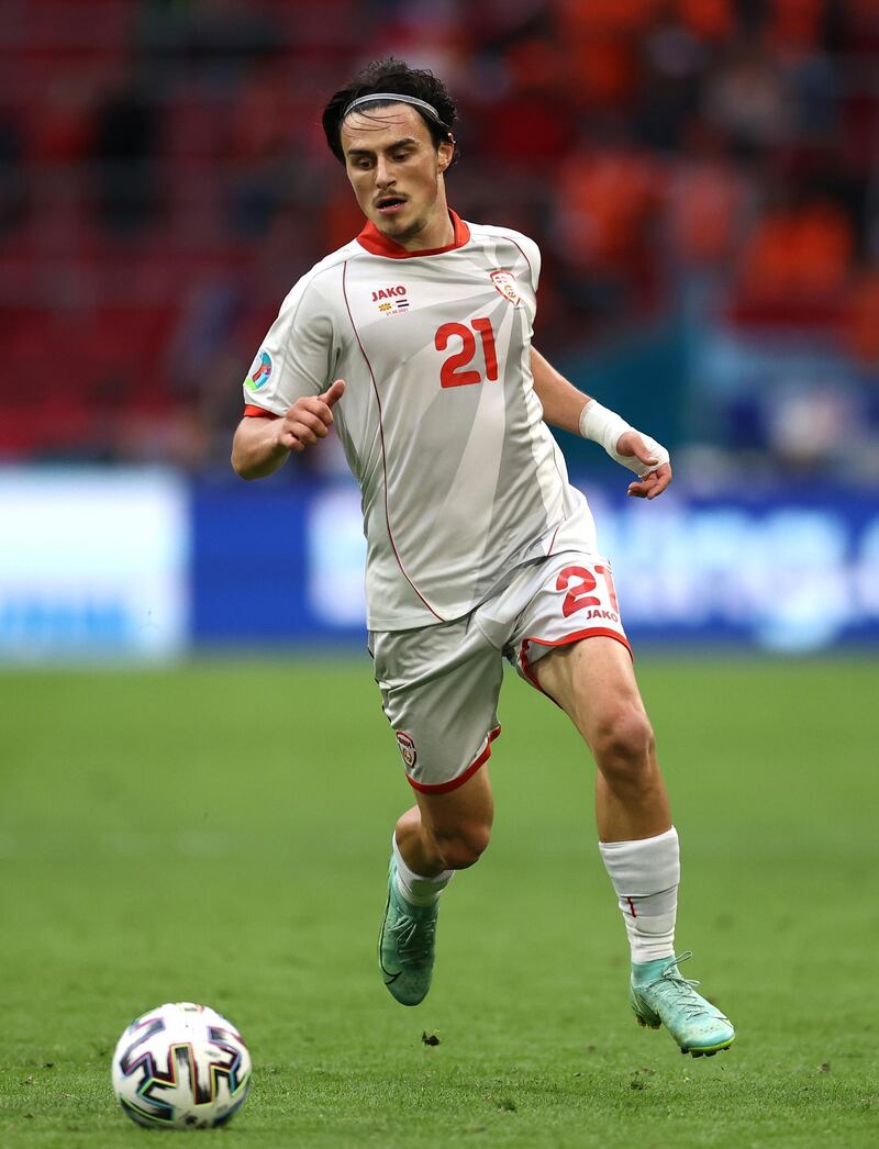 Eljif Elmas - 5: Midfielder might be regular for Serie A side Napoli but had very little impact on game until heading corner wide at near post on the hour. Macedonia needed more from one of their key players. Getty