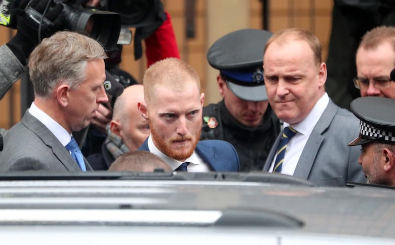 England cricketer Ben Stokes leaves Bristol Magistrates Court in Bristol, Britain, February 13, 2018. REUTERS/Hannah McKay