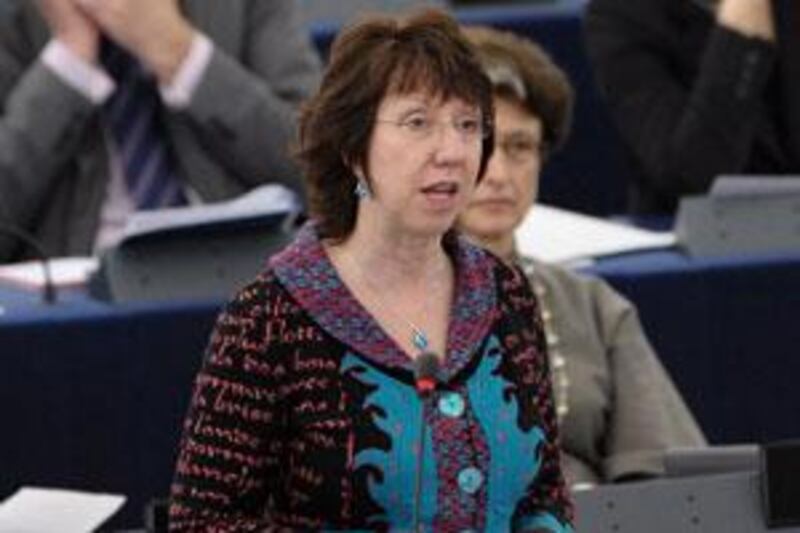 Baroness  Ashton, the EU's high representative for foreign affairs, has been struck by criticism that she is no leader.