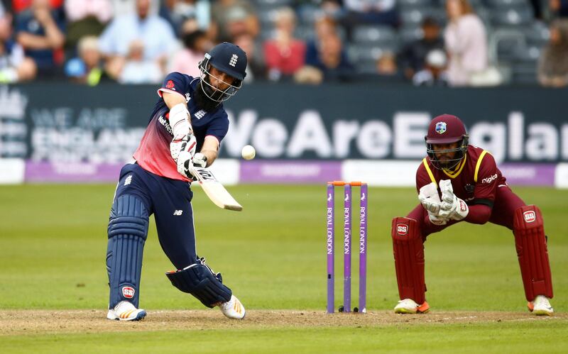 Cricket - England vs West Indies - Third One Day International - Brightside Ground, Bristol, Britain - September 24, 2017   England's Moeen Ali in action   Action Images via Reuters/Peter Cziborra