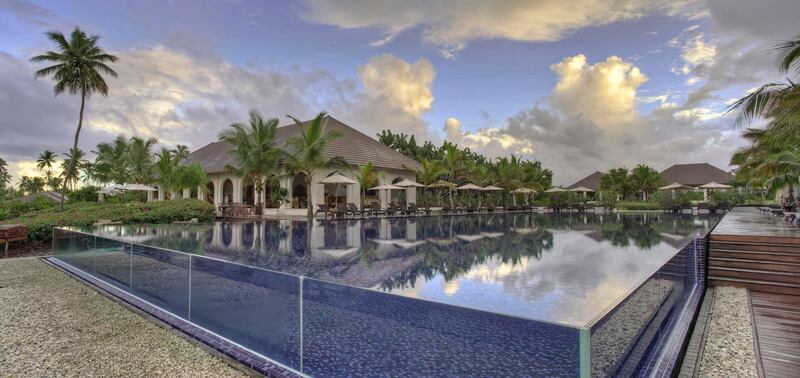 The Residence Zanzibar offers private pools with each villa, and there's also a central infinity pool. The Residence
