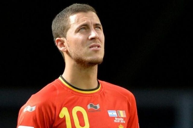 Eden Hazard and Belgium were knocked out in the 2014 World Cup quarter-finals by Argentina. Peter Powell / EPA / July 5, 2014