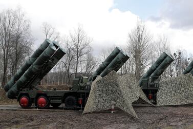 A view shows a new S-400 "Triumph" surface-to-air missile system after its deployment at a military base outside the town of Gvardeysk near Kaliningrad, Russia March 11, 2019. Picture taken March 11, 2019. REUTERS/Vitaly Nevar NO RESALES. NO ARCHIVES.