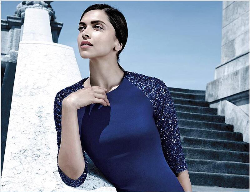 Limited Edition by Deepika Padukone for Van Heusen. The A-lister recently launched an AW 2014 collection that highlights her sense of style – expect many variations of the little black dress, and coats and evening gowns in shimmering reds and blues. Courtesy Van Heusen
