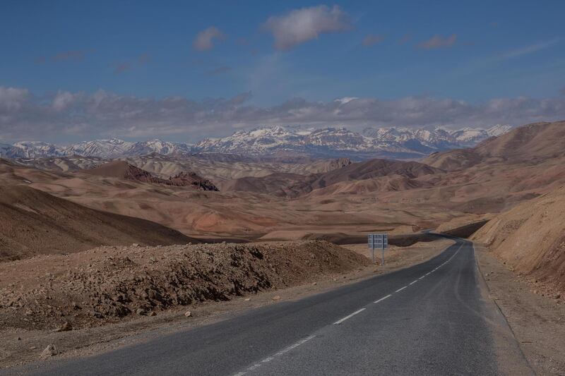 Bamyan province; the road leading West from the provincial capital. 