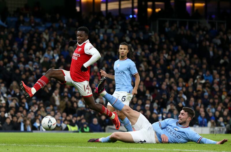 SUBS: Aymeric Laporte (Stones 45+1) - 6. Came on for the injured John Stones just before the break and slotted in the back four with ease and saw Arsenal fail to carve out a real chance in the second period. EPA