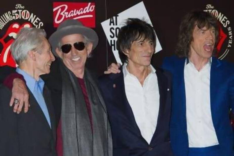 From left, Charlie Watts, Keith Richards, Ronnie Wood and Mick Jagger of the British Rock band The Rolling Stones. Jonathan Short / AP Photo