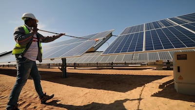 Solar energy is expected to take up 6 per cent share of global electricity generation by 2029 from 2.7 per cent at the end of 2019. EPA