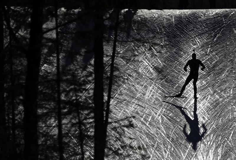 Arnd Pfeiffer of Germany competes in the Men’s 20km Individual competition of the IBU World Championships Biathlon in Hochfilzen, Austria. Adam Pretty / Bongarts / Getty Images / February 17, 2017