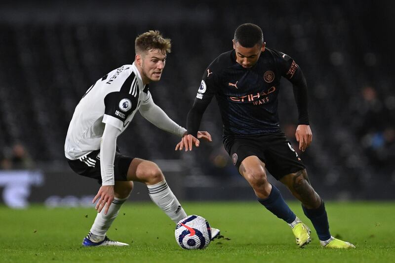Gabriel Jesus 7 - After a quiet first half, he was much more alert in the second. He earned the free-kick for the first goal and pounced on a Fulham defensive error to round the keeper for the second. Getty