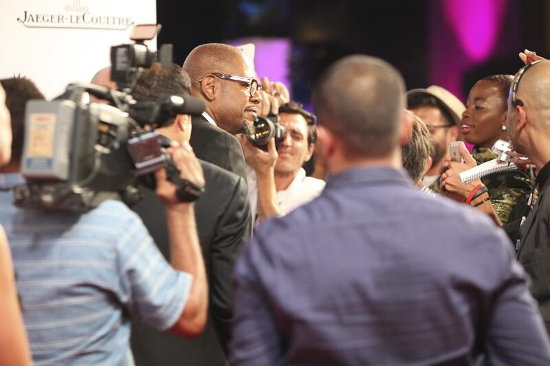 The Abu Dhabi Film Festival opening night was as big as usual. Oscar award winning actor Forrest Whitaker was the man of the hour.  The event was held at the Emirates Palace. Lee Hoagland / The National